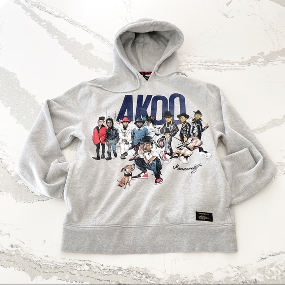 Akoo Screen Printed Crew Hoodie - Picture 7 of 14